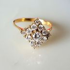 Diamantring 0,97 ct Diamanten 18 kt Gold
